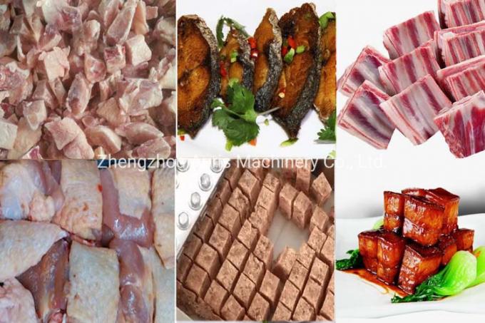 自動肉焼き器鶏の立方体のカッターの全肉および骨の打抜き機のステーキのラム チョップさいの目に切る機械
