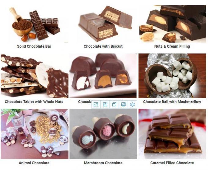 産業軽食は機械を形作ることをするホット・チョコレート ディスペンサーの預金者のチョコレート・バーを満たす2色覚中枢を機械で造る