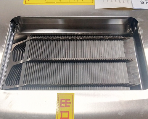 二重スロット魚の処理機械は肉付け機械レストランの使用に斜角を付ける