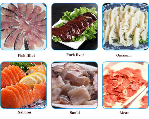 二重スロット魚の処理機械は肉付け機械レストランの使用に斜角を付ける