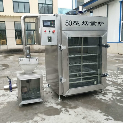 304ss肉煙る機械50kgバッチ蒸気のソーセージは魚のプロセス用機器を煙らした