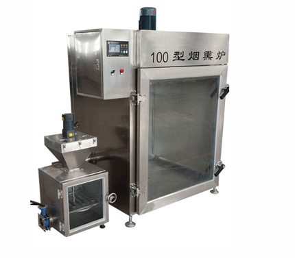 熱く、冷たい100kgバッチ魚の煙るオーブンのソーセージの鶏の煙機械